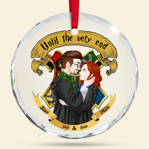 Hogwarts Couple Ornament - Witch & Wizard Couple - Personalized Gifts For Couple-Homacus