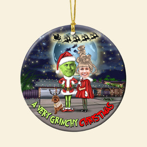 Custom Photo Gifts For Couple Christmas Ornament, You & Me And The Dog 02qhtn041024-Homacus