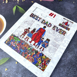 Super Dad Sliding Puzzle - Personalized Gifts For Dad 011qhqn010425pa-Homacus