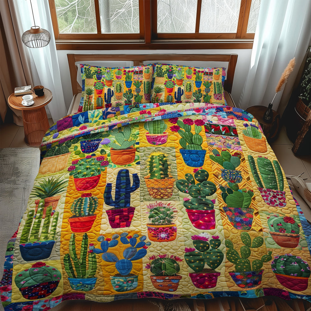 Gifts For Cactus Lovers Quilt Bed Set 19acxx160125 Desert Bloom-Homacus