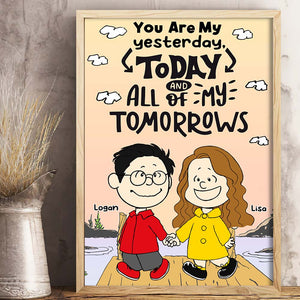 Personalized Gifts For Couple Canvas Print You Are All Of My Tomorrows 01DNHI270223HH-Homacus
