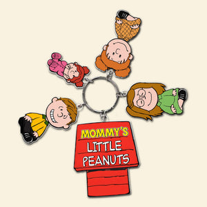 Personalized Gifts For Dad Keychain With Peanut Charms 012KAPU010424HH-Homacus