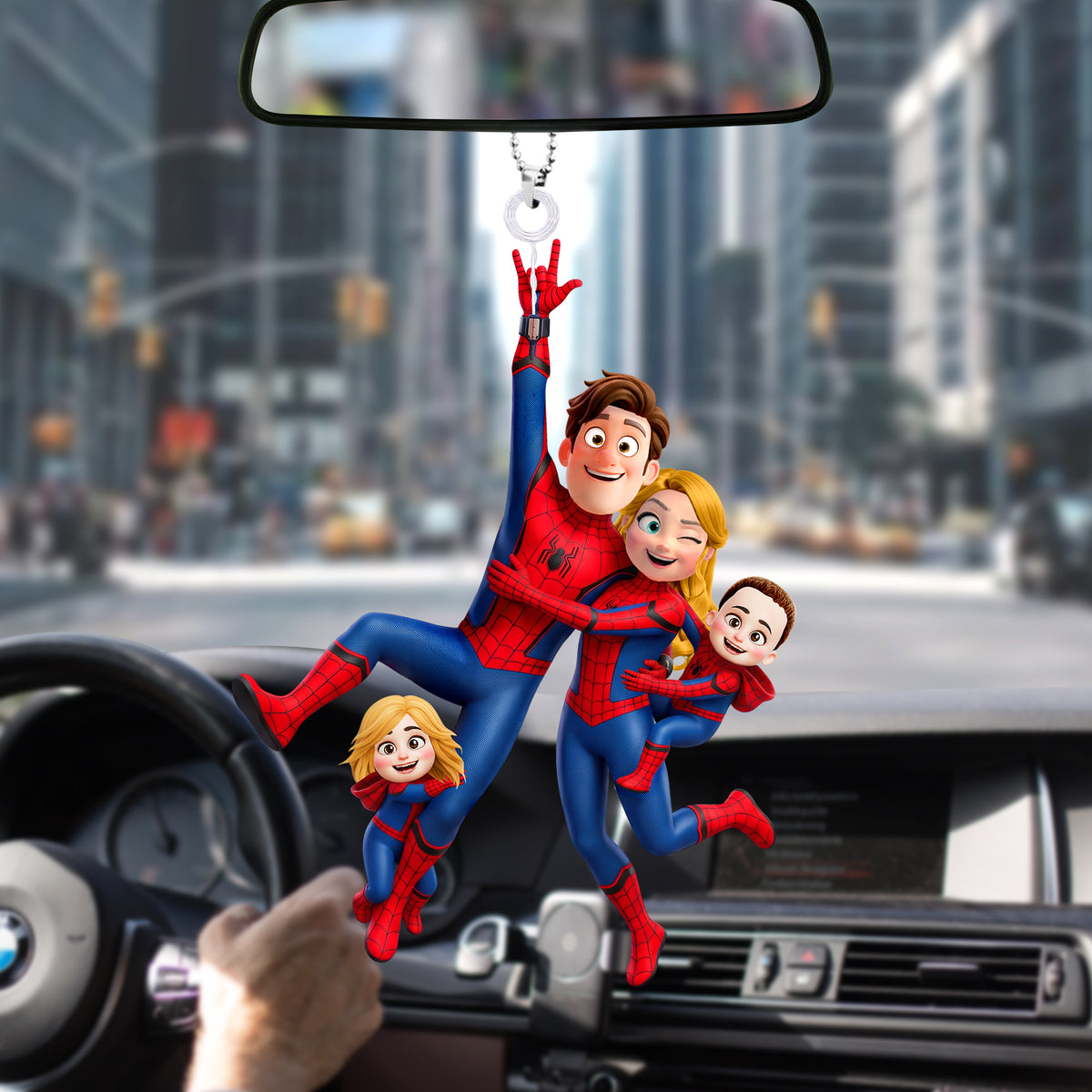 Fun Swing Family Car Hanging Ornament - Personalized Gifts For Family 03qhqn200726-Homacus