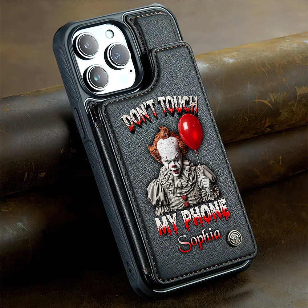 Scary Movie Characters Leather Flip Wallet Phone Case - Personalized Halloween Gifts For Horror Movie Fans 03pgqn130825-Homacus