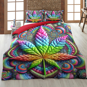 Personalized Gifts For Weed Lovers Quilt Bedding Set Special Line 02toqn110125-Homacus