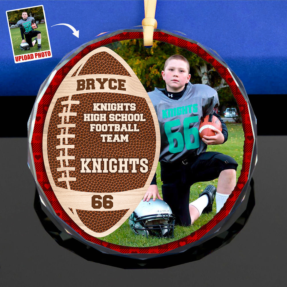Custom Photo Gifts For Football Player Christmas Ornament 04ACDT191024-Homacus