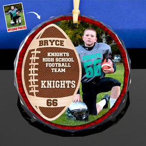 Custom Photo Gifts For Football Player Christmas Ornament 04ACDT191024-Homacus