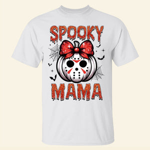 Personalized Gifts For Mom Glitter Shirt, Spooky Mama 01qhqn180924-Homacus