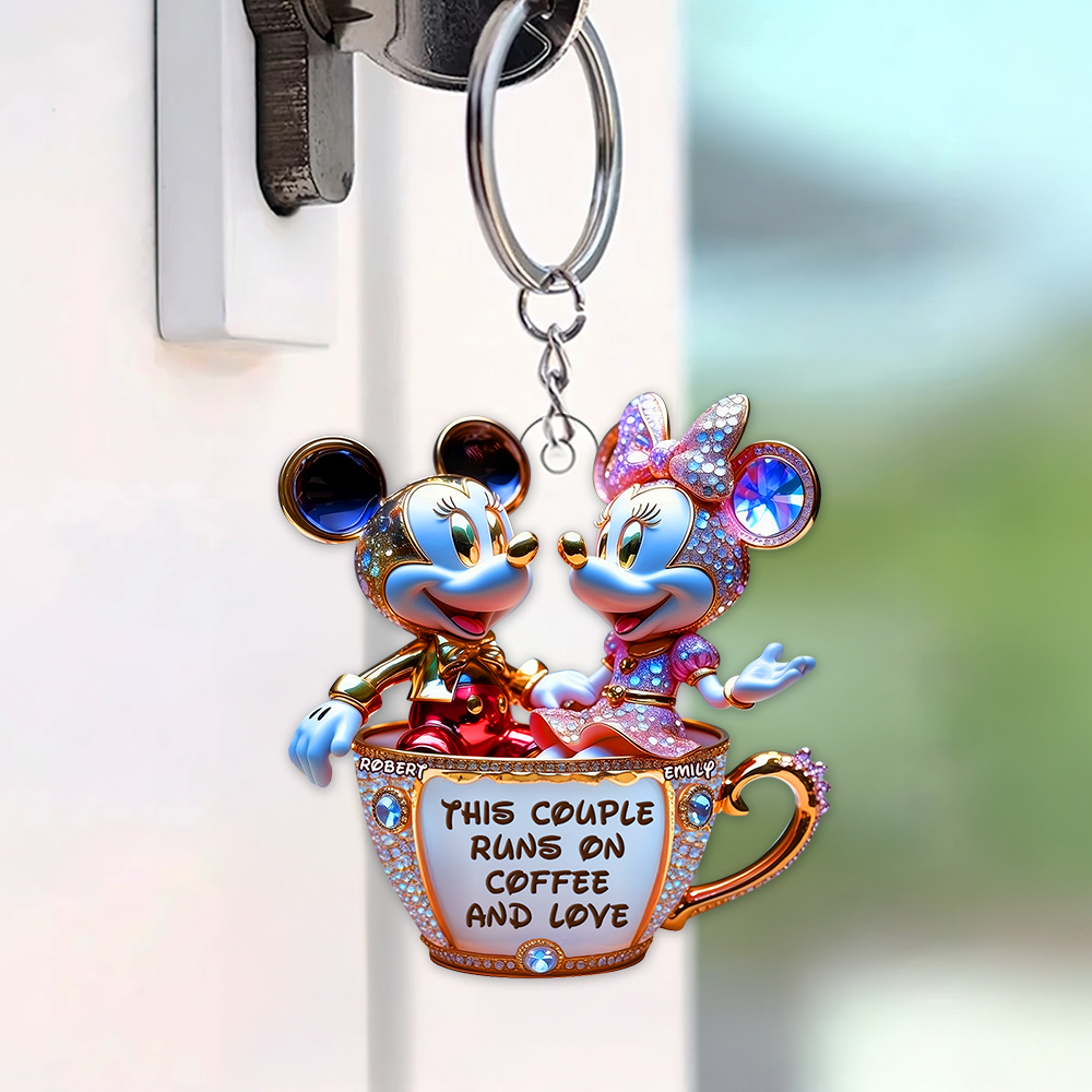 Mouse Couple Keychain - Personalized Gifts For Couple 02tgpu030525-Homacus