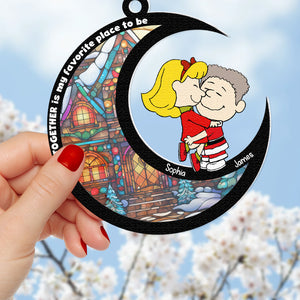 Personalized Gifts For Couple Suncatcher Ornament 03kadc160724hg-Homacus