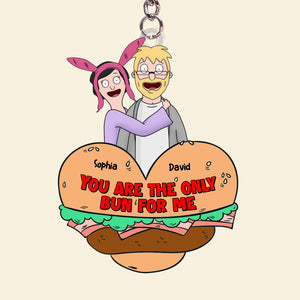 Personalized Gifts For Her, Funny Burger Couple Keychain 02qhtn071224hg-Homacus