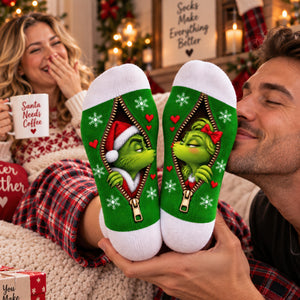 Sweet Mischief Matching Socks - Personalized Christmas Gifts For Couple 04naqn170926-Homacus
