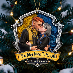 Spellbound Couple Acrylic Ornament - Personalized Christmas Gifts For Couples 02HUDT190926