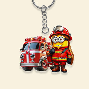 Personalized Gifts For Firefighter Keychain 03TGDT031224-Homacus