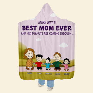 Personalized Gifts For Mom Wearable Blanket Hoodie Best Mom Ever 02htpu060324-Homacus