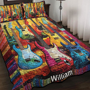 Personalized Gifts For Guitar Lovers Quilt Bedding Set Special Line 06QNQN301224-Homacus