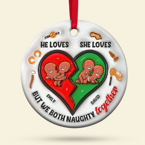 Personalized Gifts For Couple Ornament Cute Inflated Effect 01ohpu221024-Homacus