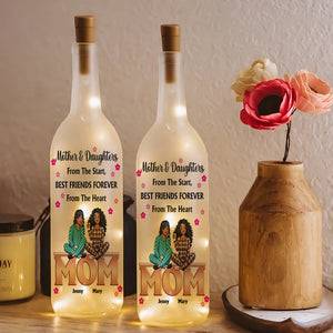 Personalized Gifts For Mom Bottle Lamp Mother And Daughters 01TOMH140225HH-Homacus