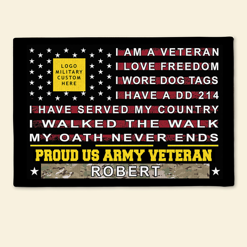 Personalized Gifts For Veteran Doormat I Walked The Walk 02pjdt041124-Homacus