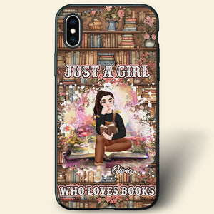 Personalized Gifts For Book Lover Phone Case Girl Reading Book 01XQDT140125PA-Homacus