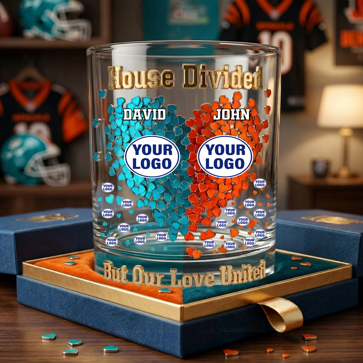 Love United Drinking Glass - Personalized Gifts For Couples 05ohlu170626-Homacus