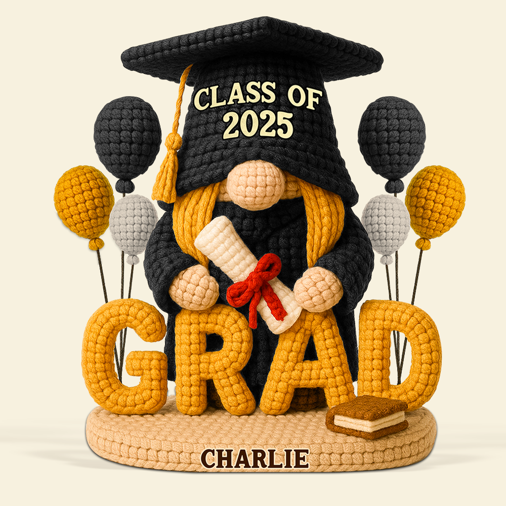 Gnome Graduation Plaque - Personalized Gifts For Graduates 02napu140525-Homacus
