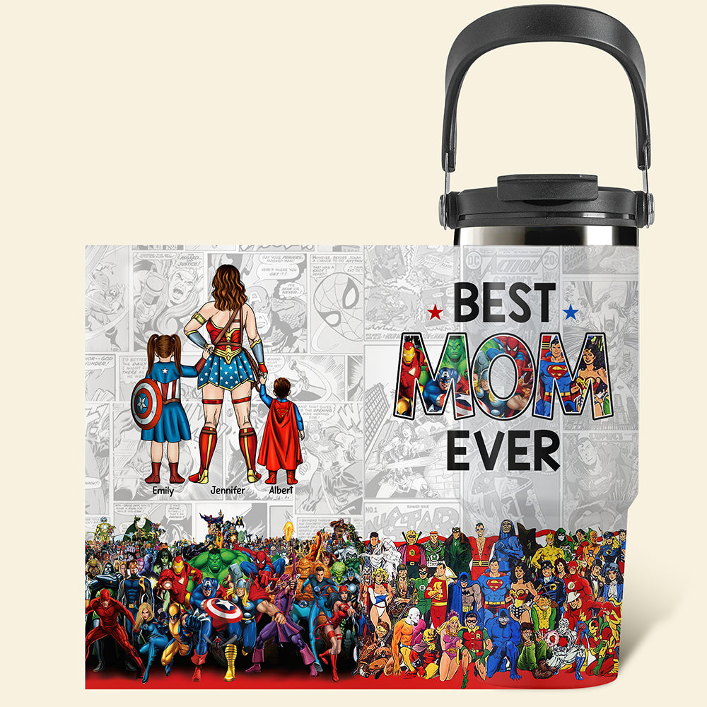 Personalized Gifts For Mom Tumbler Cup Mother's Day Super Mom-Homacus