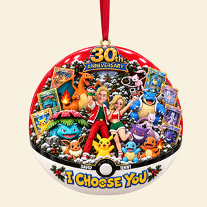 30th Anniversary Adventure Couple Ornament - Personalized Gifts For Couple Christmas Ornament 03OHTN290926-Homacus