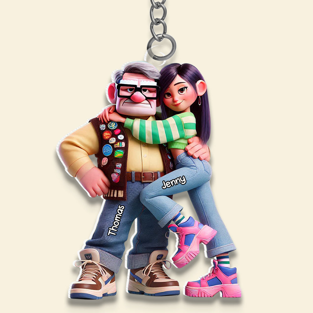 Personalized Gifts For Couple Keychain 02OHDT050225-Homacus