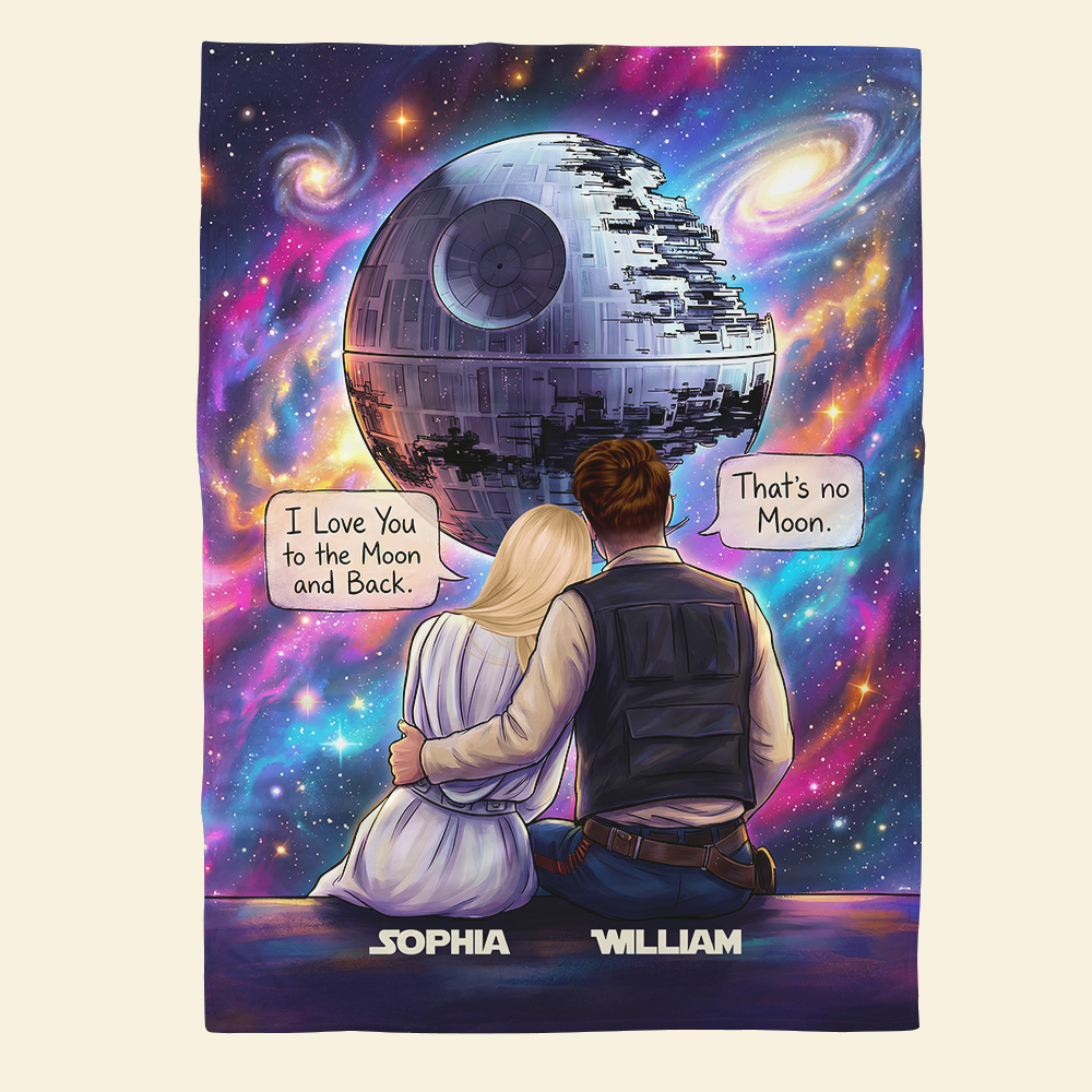 Cosmic Couple Blanket Personalized Gifts For Couple 01HUDT241125-Homacus