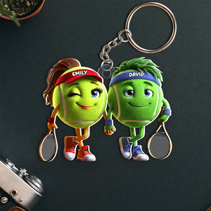 Personalized Gifts For Tennis Couple Keychain 04kapu051224-Homacus