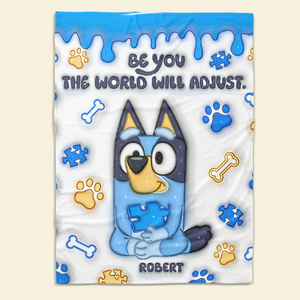 Personalized Gifts For Autism Blanket Inflated Effect 02ohpu200225-Homacus