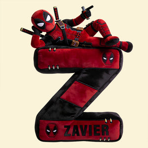 Chaotic Red Antihero Alphabet Letter Pillow - Personalized Gifts For Kids 03NADT101225-Homacus