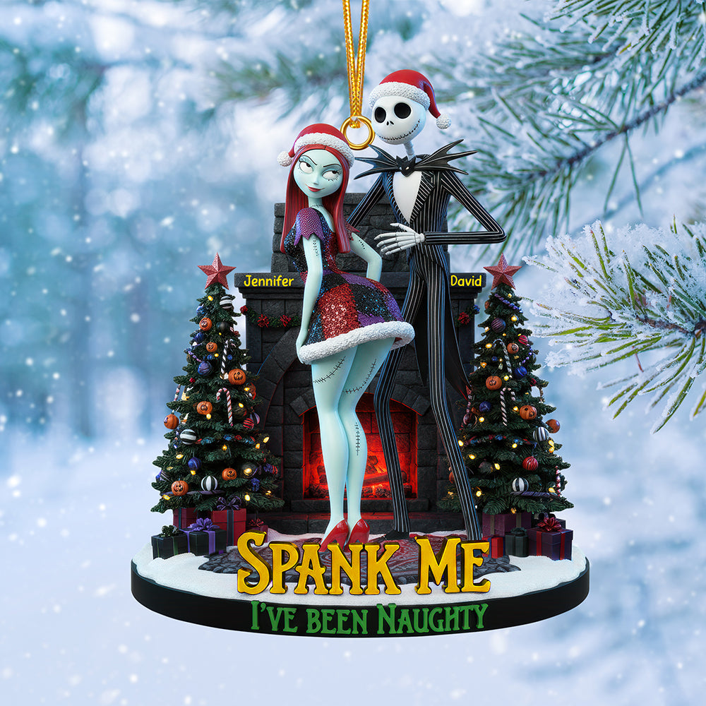 Naughty Couple Christmas Ornament - Personalized Gifts For Couple 02pgqn180925-Homacus