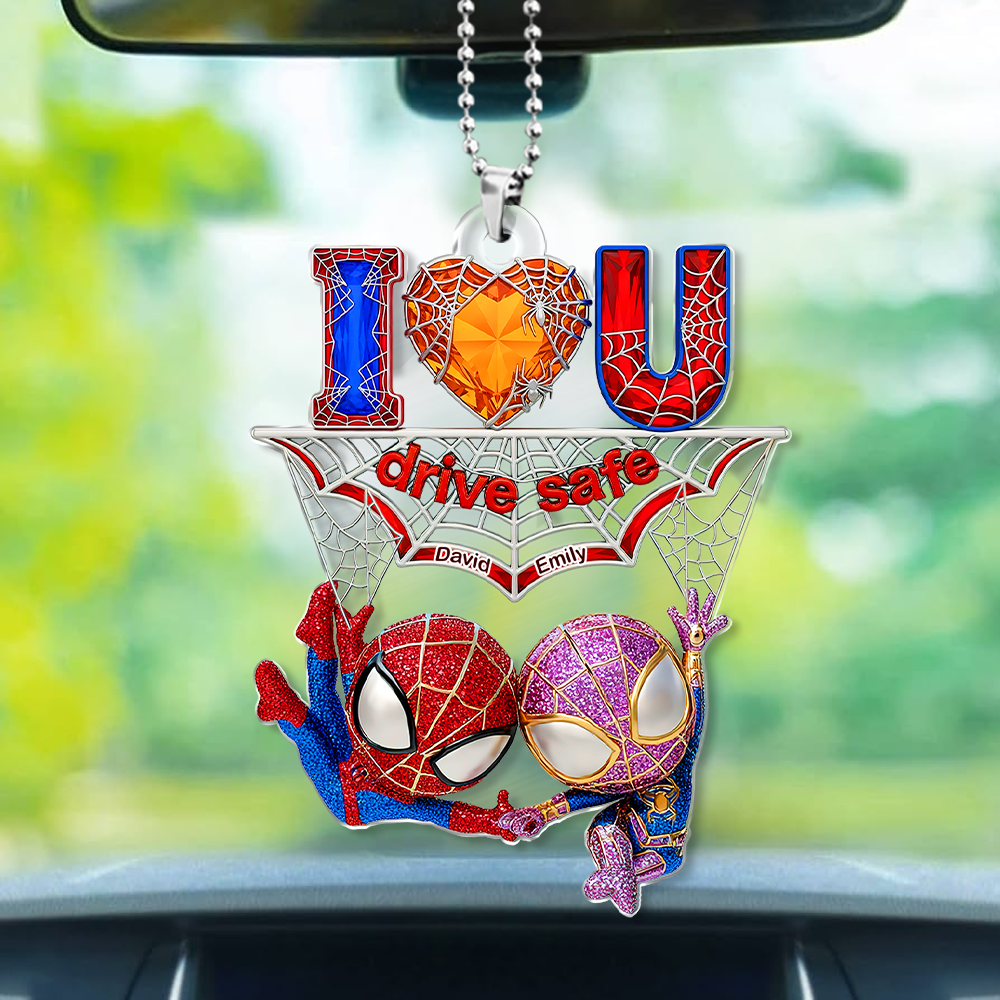 Wall-Crawler Couple Car Ornament - Personalized Gifts For Couple 06tgpu110625-Homacus