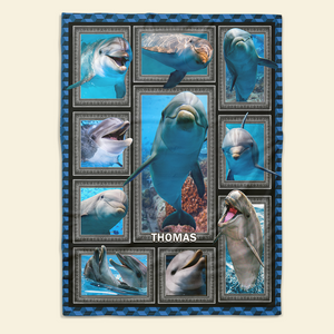 Personalized Gifts For Dolphin Lover Blanket 03qhpu261224-Homacus