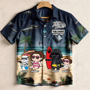 Space Family Summer Vacation Hawaiian Shirt - Personalized Matching Gifts For Family 04qhtn180626-Homacus