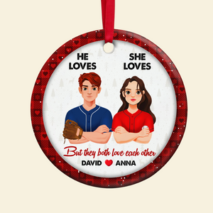 Personalized Gifts For Baseball Lovers Couple Christmas Ornament 01hupu141024hg-Homacus