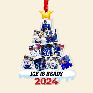 Custom Photo Gifts For Fans, Ice Hockey Ornament 09DGPU120824 ct141124-Homacus