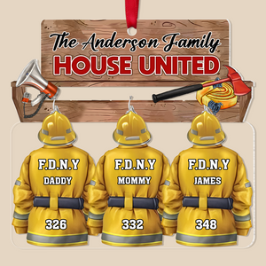 Personalized Christmas Gift For Firefighter Family Ornament 03HUPU171024-Homacus