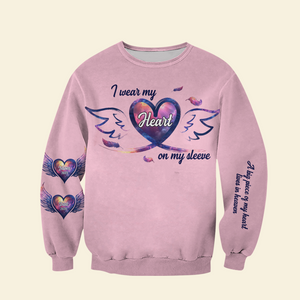 Personalized Memorial 3D Shirt 03xqpu050225 Wear My Heart On My Sleeve-Homacus