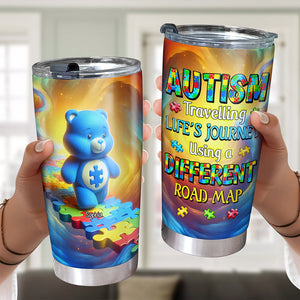 Personalized Gifts For Kid Tumbler, Autistic Bear 04tgqn250225-Homacus