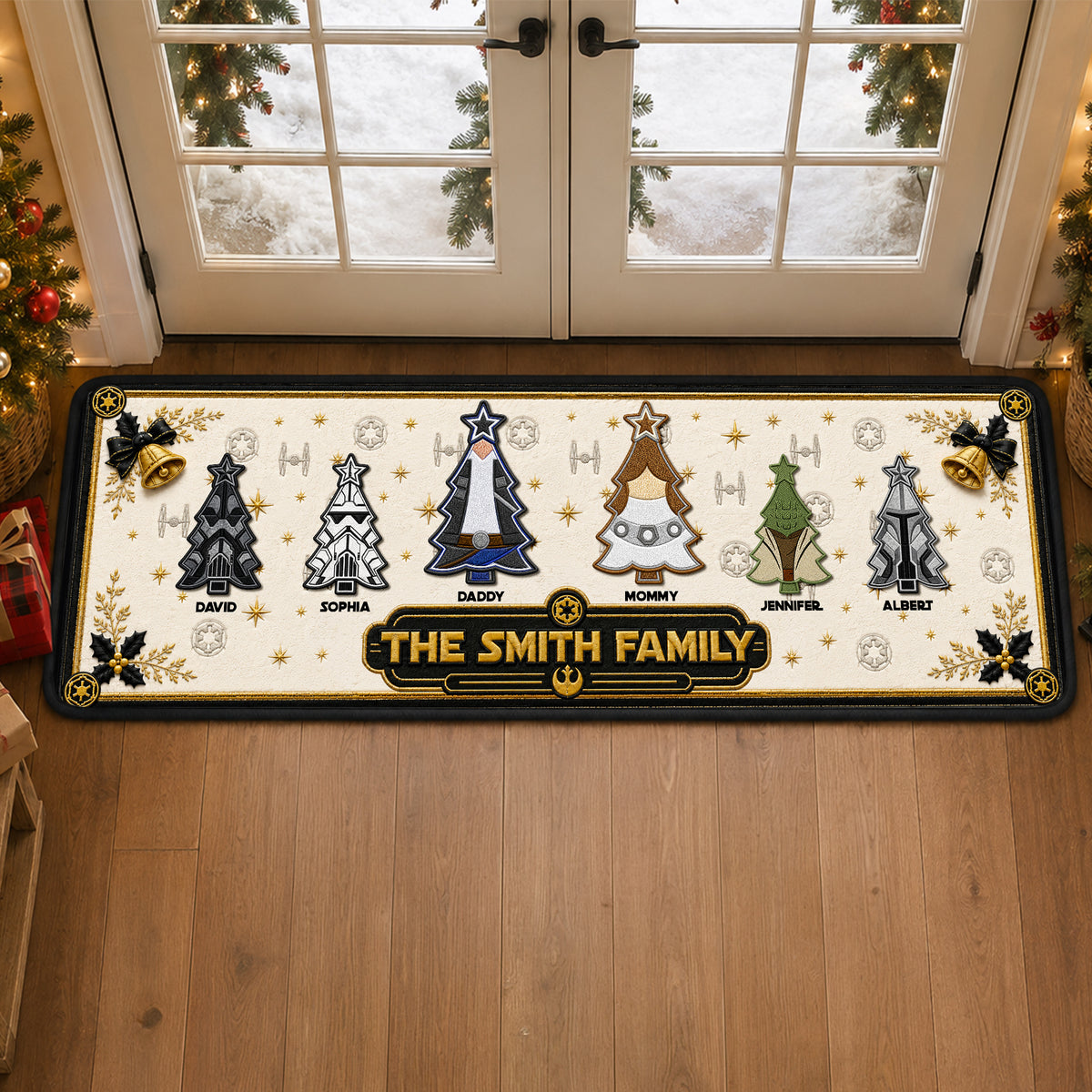 Christmas Tree Family Runner Rug - Personalized Christmas Gift For Family 01ohqn040926