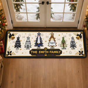 Christmas Tree Family Runner Rug - Personalized Christmas Gift For Family 01ohqn040926
