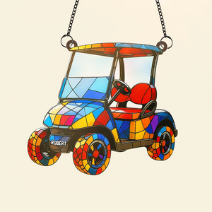 Golf Cart suncatcher - Personalized Gifts For Golf Lover 06PGPU110725-Homacus