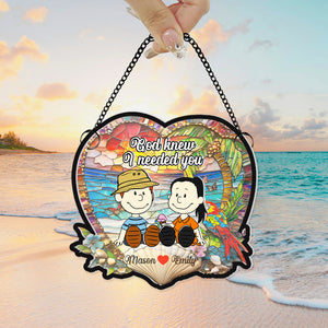 Personalized Gifts For Couple Suncatcher Ornament Summer Holiday 02KAMH100125PA-Homacus