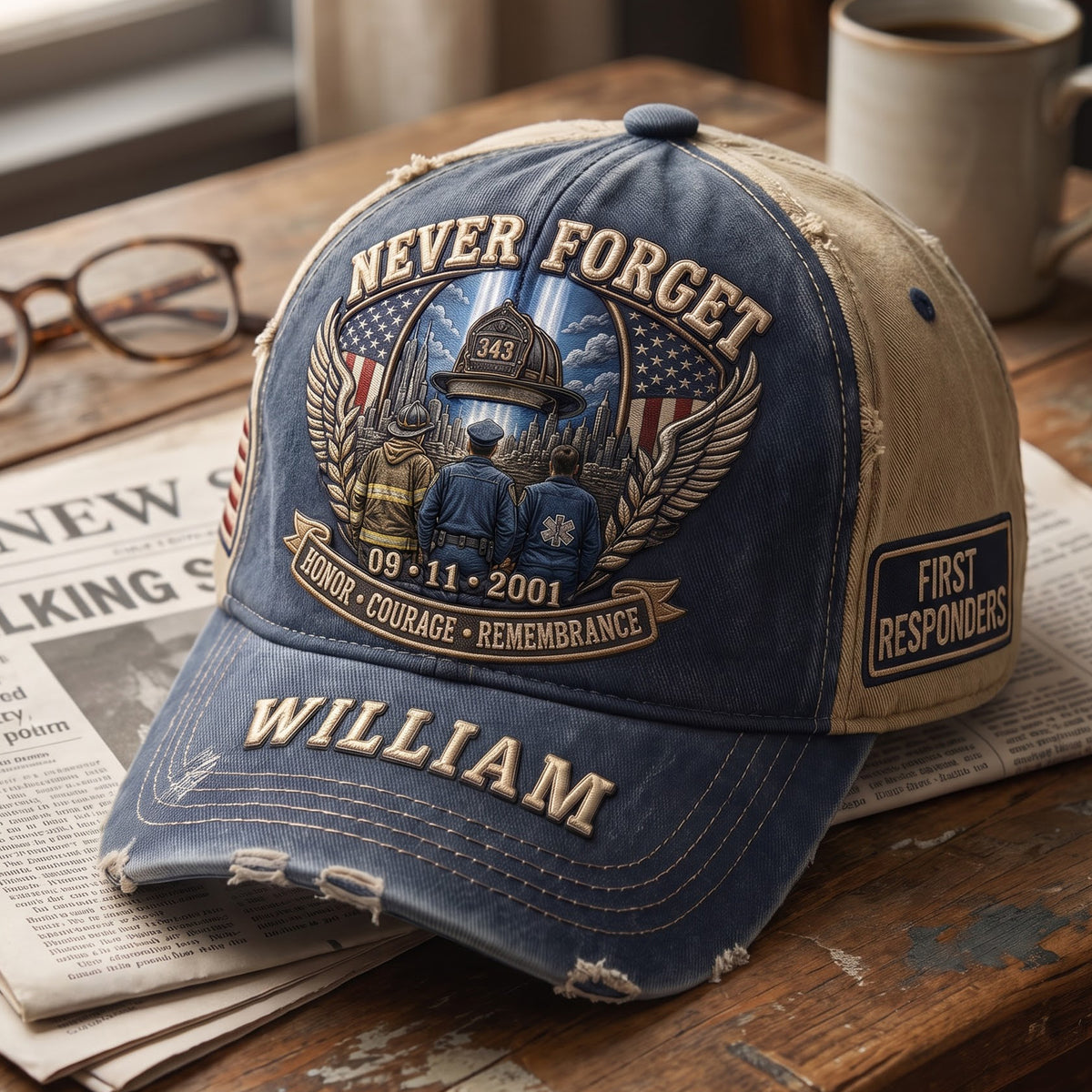9/11 Memorial Personalized Classic Cap – Honor The Fallen, Never Forget 04tyqn310726-Homacus