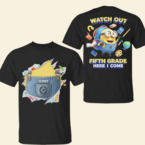 Cute Cartoon Shirt Personalized Back To School Gifts For Kids 01tgtn310725-Homacus