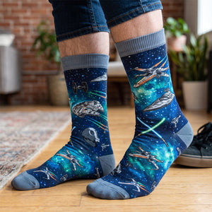 Cosmic Middle Tube Socks - Personalized Gifts For Cosmic Lovers 01nadt120926