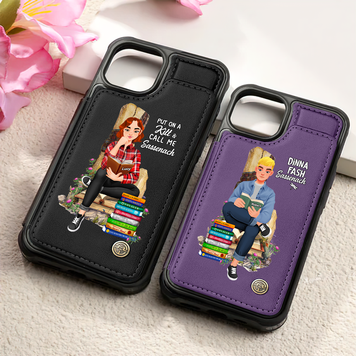 Personalized Gifts For Book Lovers Leather Flip Wallet Phone Case 03hupu260225pa-Homacus